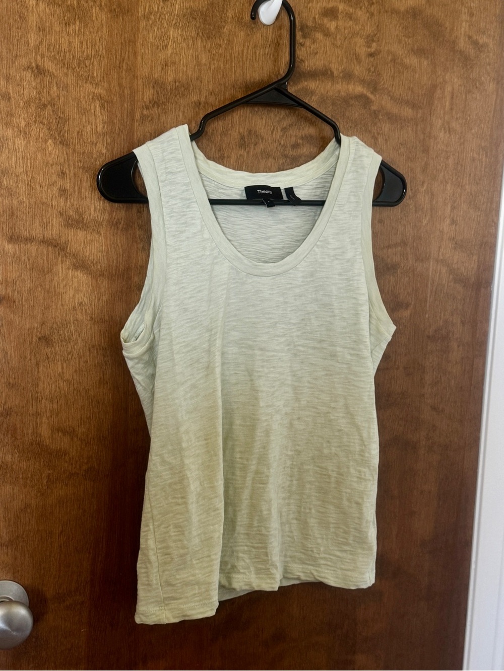Theory Light Sage Scoop Neck Tank Top